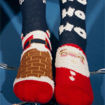 Picture of CHRISTMAS SOCKS KIDS 2 PACK SIZE4
